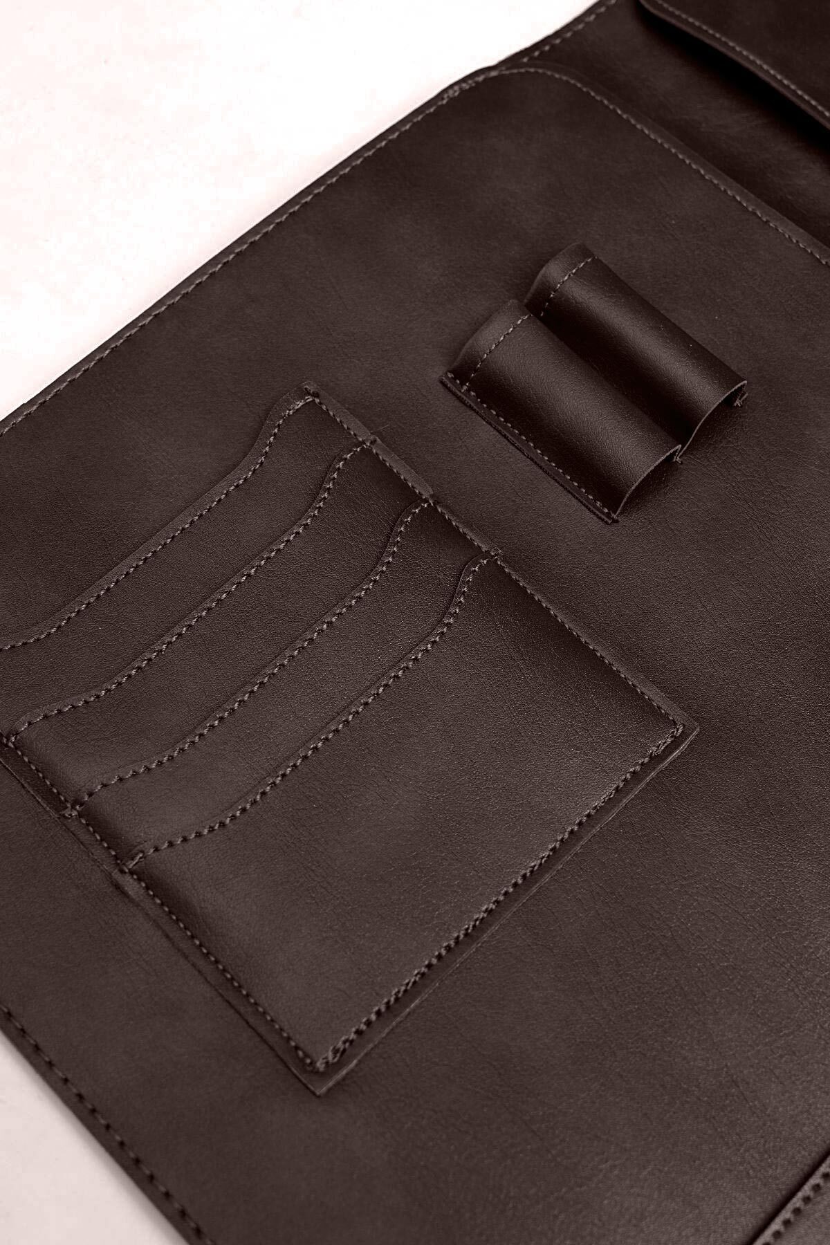 blue çanta  Organizer Tablet & Laptop Kılıfı M1 - M2 13"-14" Inç Macbook Pro & Air Evrak Çantası 24.5x34.5cm - Görsel 6