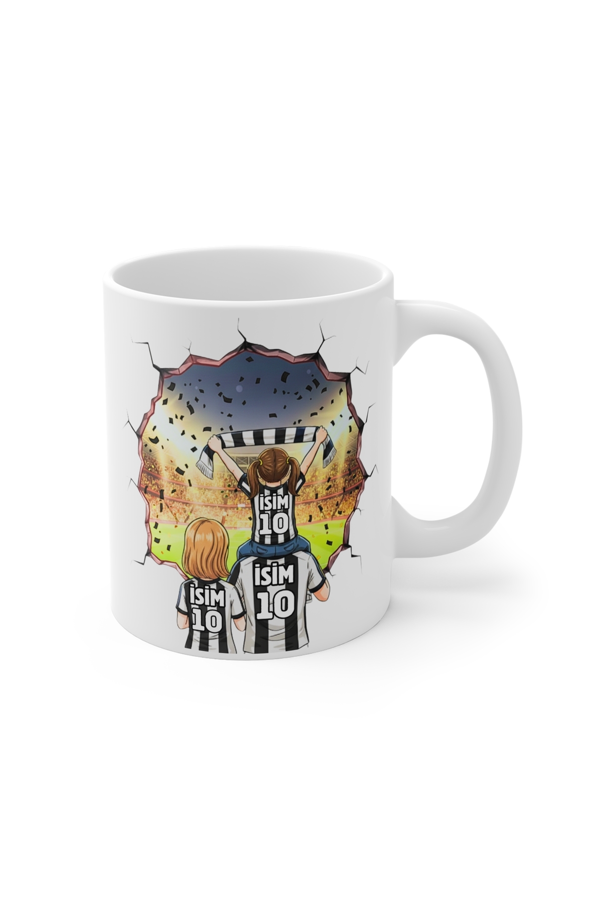 Black and White Mug Personalized Mug Mug Fan Mug Father Son/Daughter/Family Mug