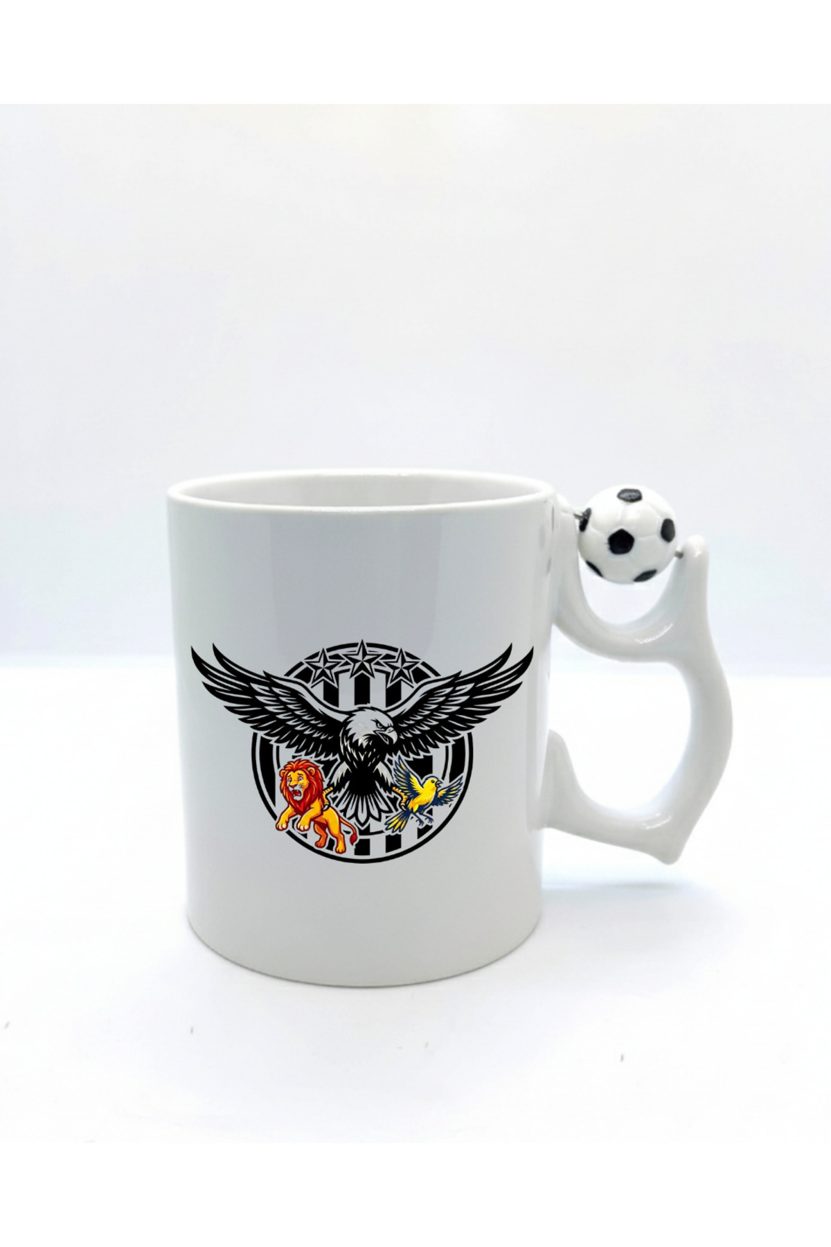 Black and White Mug - Fan Mug - Custom Design Beşiktaş Mug - Gift Mug