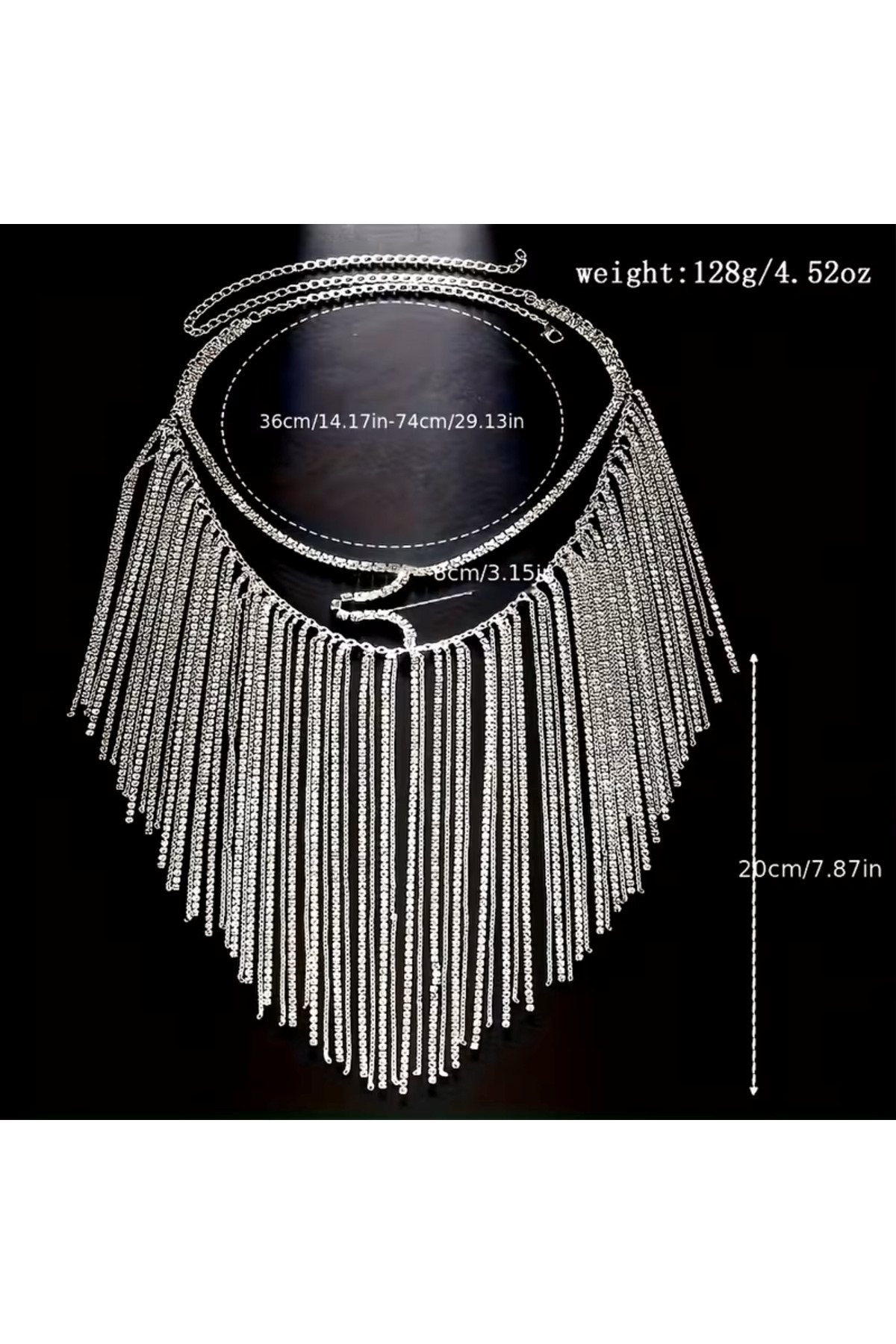 Kristal Taşlı Luxury Maske, Vücut Aksesuarı, Alınlık