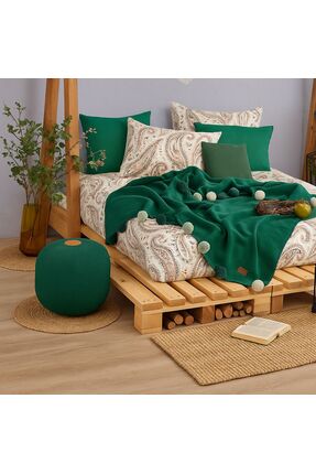 STUDIO HOME DESIGN BOHO CHIC - Battaniye Nevresim Seti - Ponponlu - Çift Kişi...