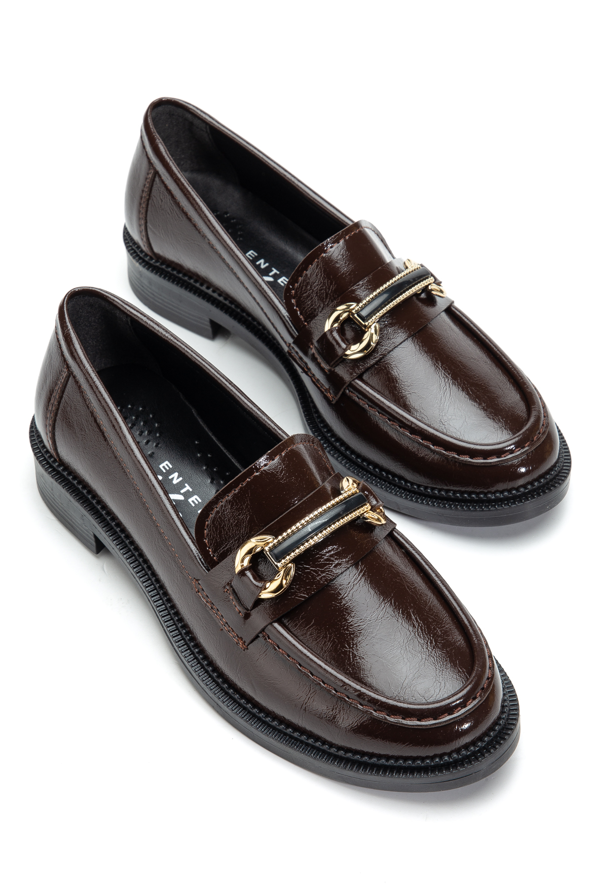 Women's Loafer BELT BUCKLE Bitter Coffee Spring Casual Shoes