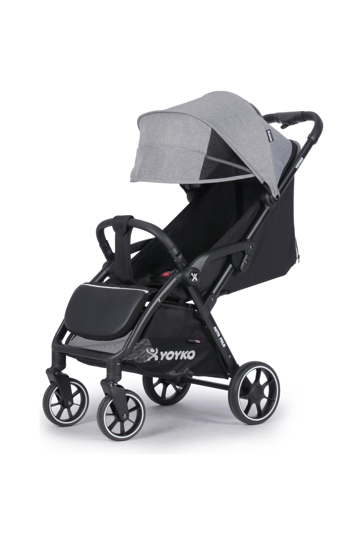 Yoyko Wow Kabin Boy Tek Elle Kolay Katlanır Pratik Bebek Arabası Autofold Gri Siyah fotoğrafı 6 (önizleme)
