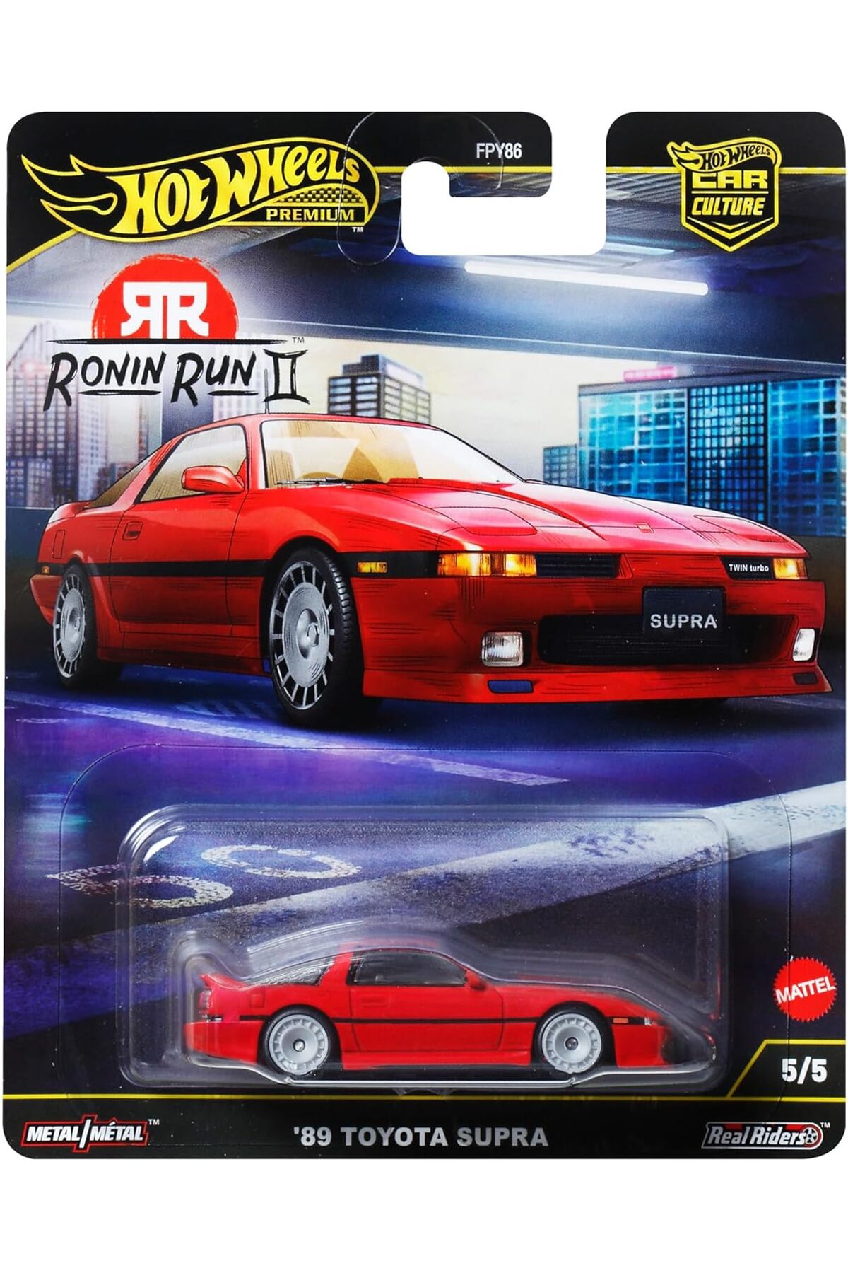 コレクション Runrun HOT WHEELS Premium Ronin Run II 5/5 - '89 Toyota Supra - Fiyatı