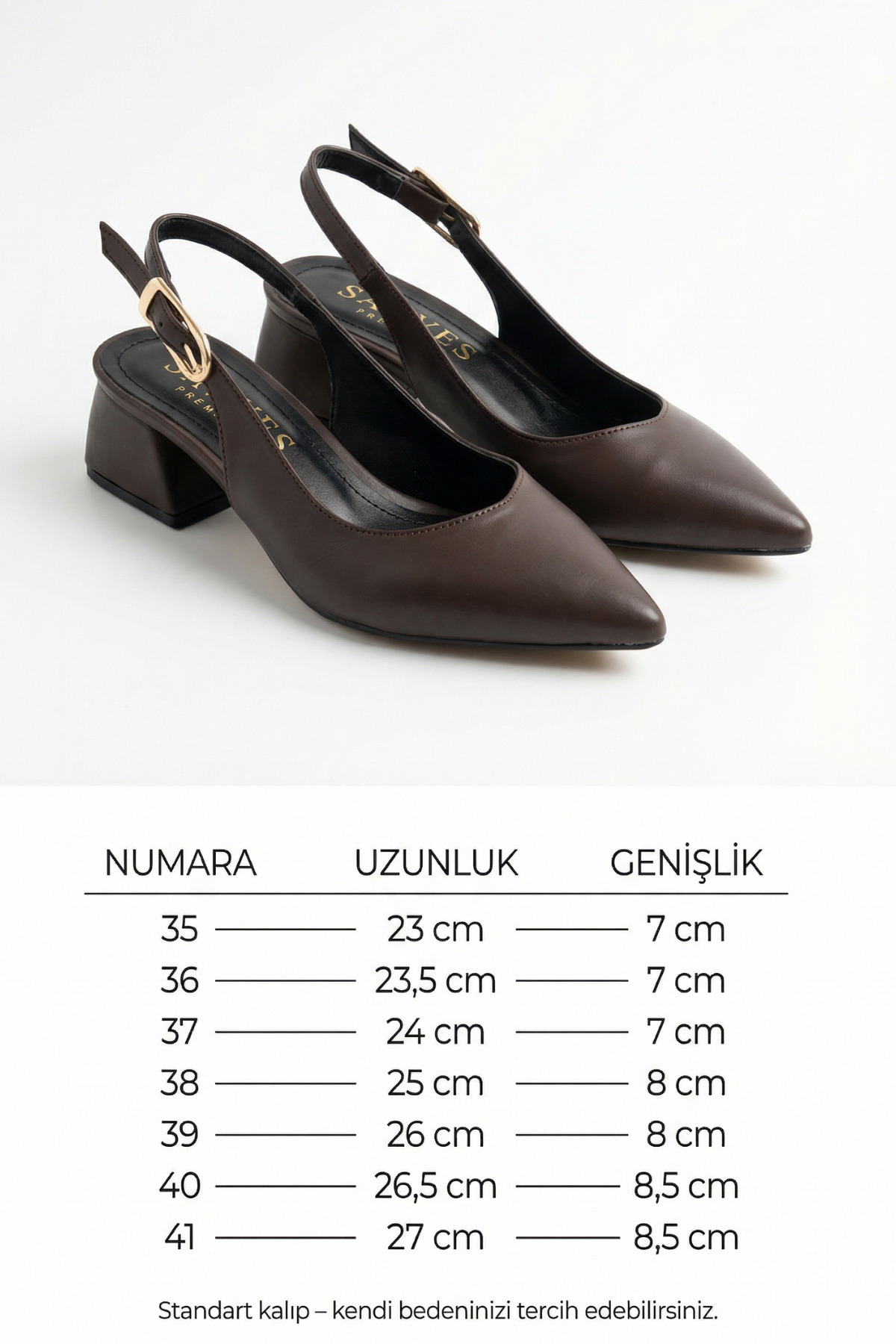 حذاء نسائي ذو كعب قصير