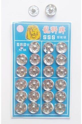 Nazarone Citcit Dugme Gumus Renk 2no 12mm 24 Adet Trendyol
