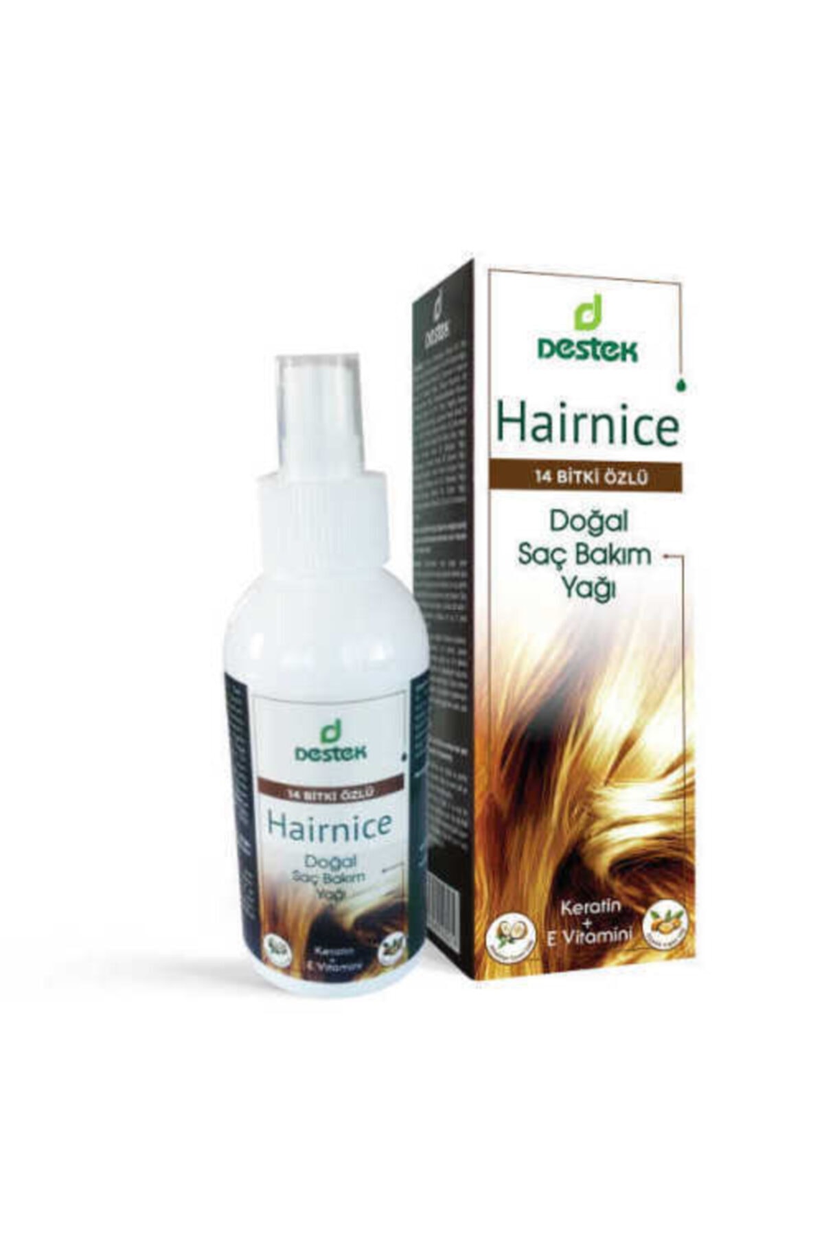 Genel Markalar Doğal Saç Bakım Yağı 150 ml (BİBERİYE, ORGANİK ARGANLI 14 KARIŞIMLI) — 8699649120419