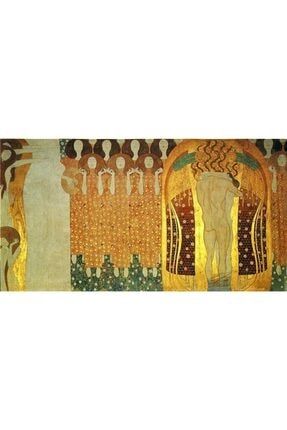 Klimt- Beethovenfries (1902) Elmas Mozaik Tablo 97x51cm M20171474