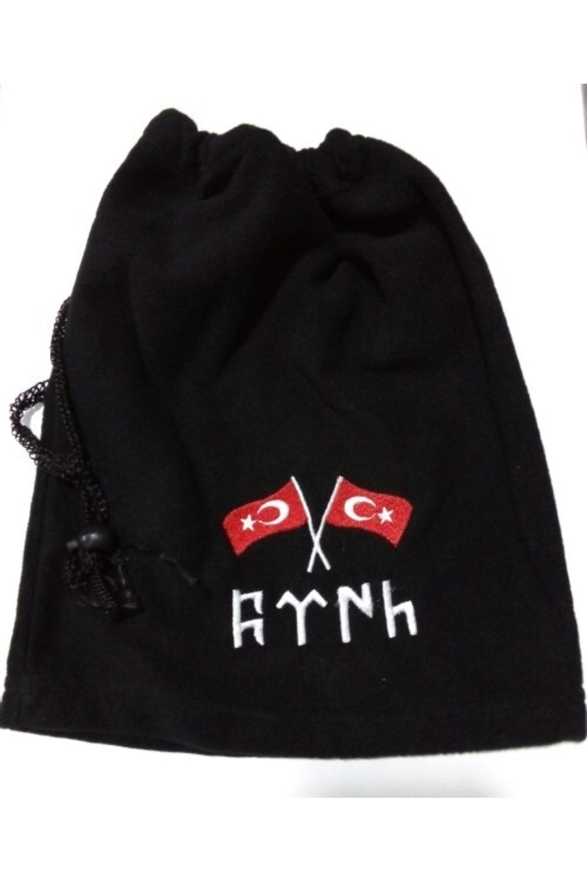 EGE ASKERİ MALZEME Gât Guler Brodat Culoare Neagră Cu Snur Steagul Turciei Unisex - One Size