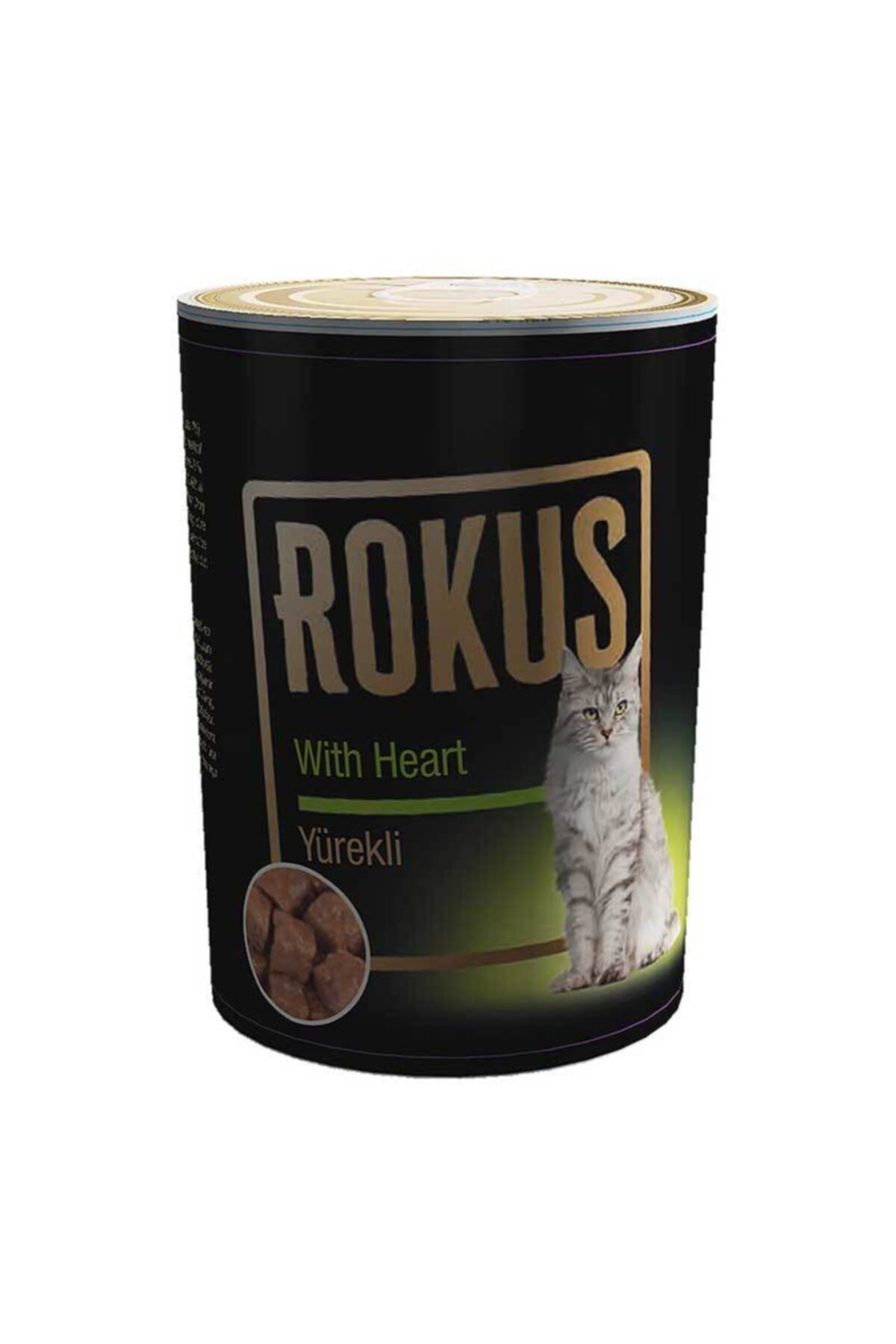 Rokus Yürekli 410 Gr Kedi Konserve Maması Yürekli 410 Gr