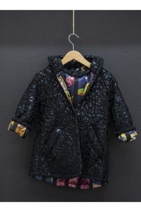 Mango Kids Gri Kiz Cocuk Suni Kurklu Cepli Palto Trendyol
