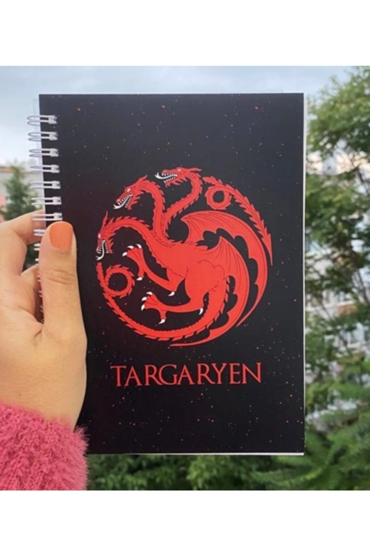 Paytak Moda-Game Of Thrones Targaryen Spiral A5 96 Sheets Unlined Design Notebook Pytkdt090 2