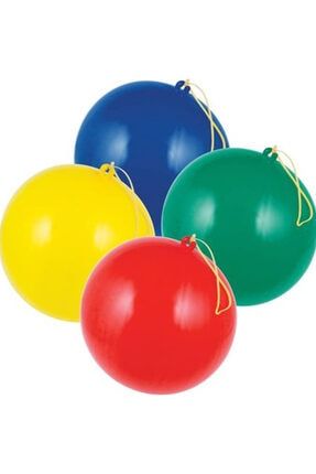 Lastikli Renkli Balon Maxi Punch Lateks Karışık Renk (10 Adet) TYC00051706121