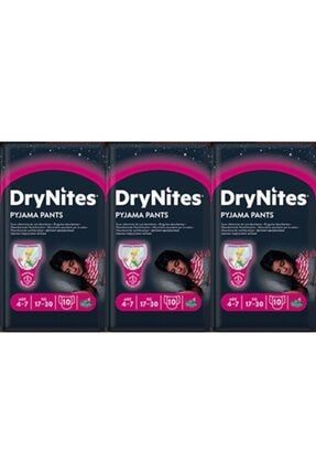Drynites Kız Gece Emici Külodu 4-7 Yaş 17-30 Kg 30 Adet P469S1591