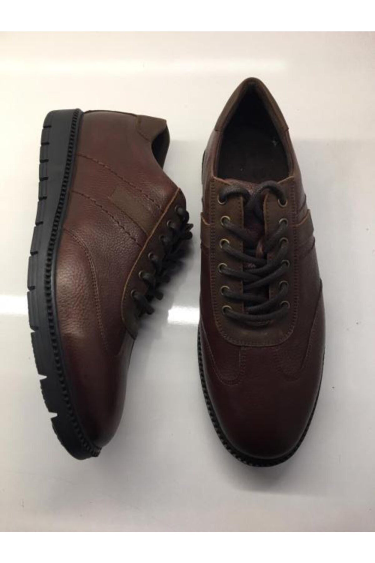 ahin Men s Brown Casual Genuine Leather Shoes 507 Trendyol