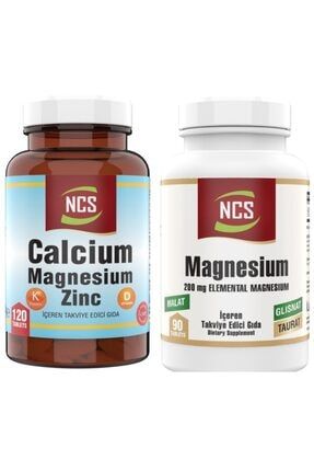 Magnezyum Elementel 90 Tablet Kalsiyum Çinko 120 Tablet 451396660