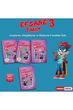 Kirmizi Beyaz Yayinlari Kirmizi Beyaz Efsane Super Plus Takim 3 Sinif 2021 Trendyol