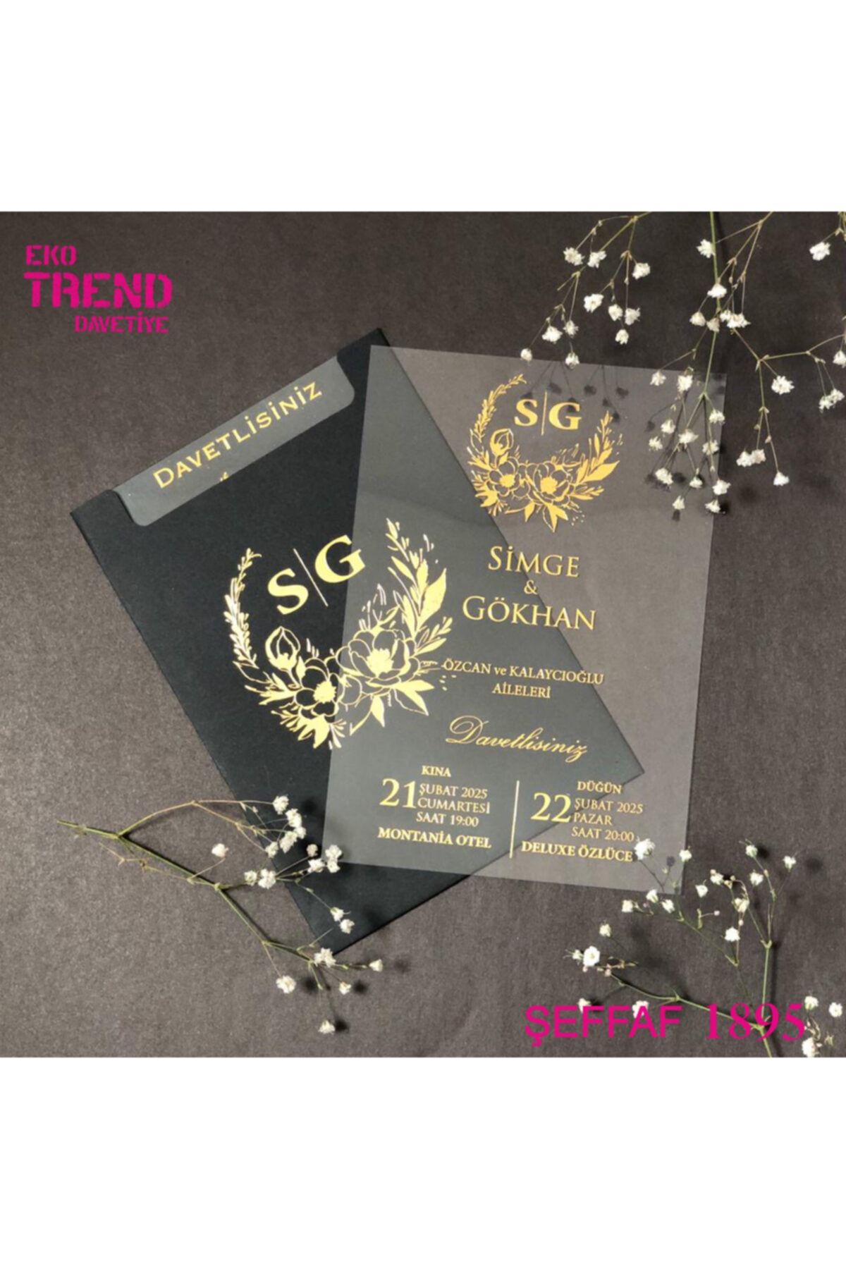 trend davetiye 1895 100 adet fiyati yorumlari trendyol