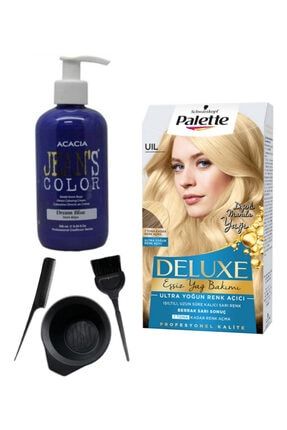 Uıl Ultra Yoğun Renk Açıcı Ve Acacia Mavi Rüya Saç Boya Seti ST01027
