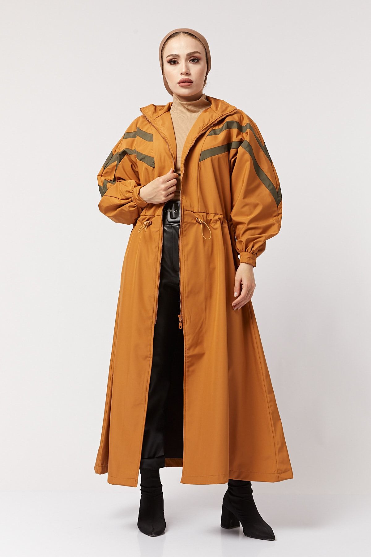 Mustard shop trench coat