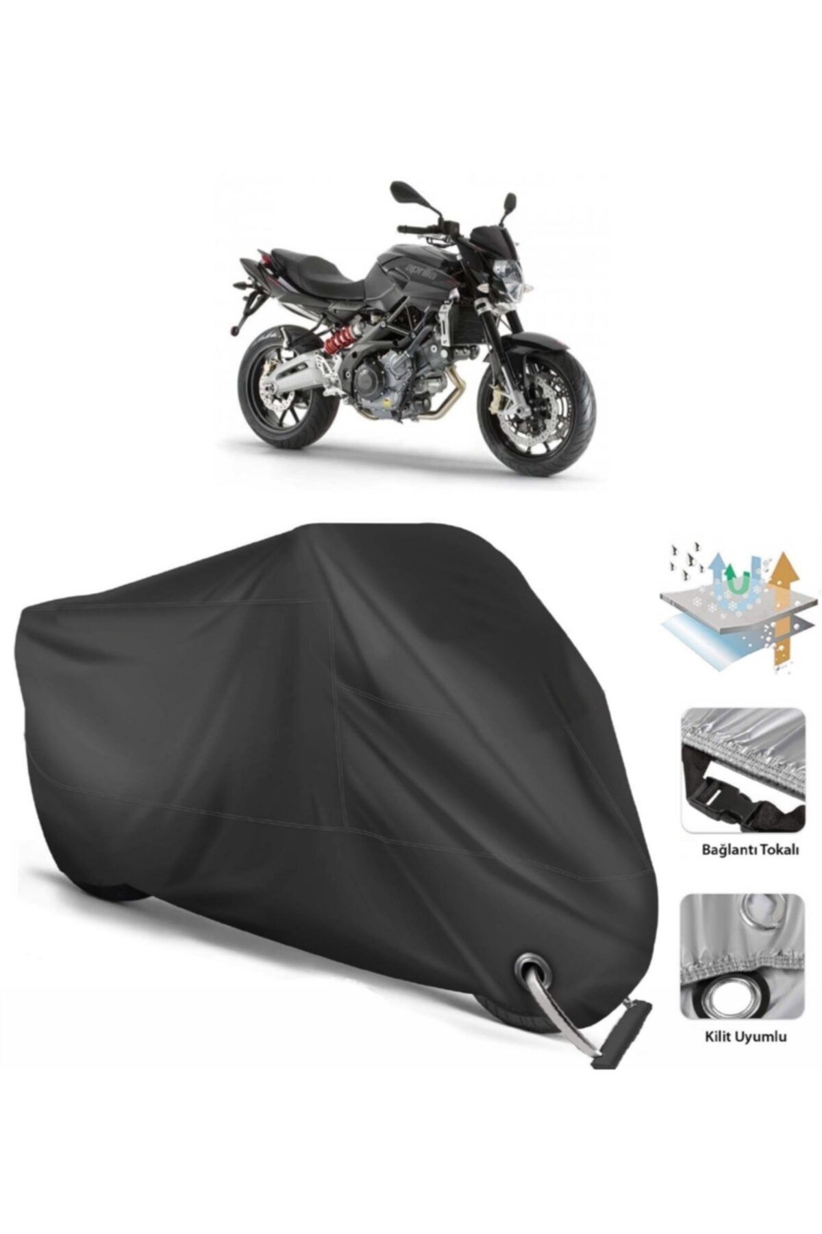 CoverPlus Aprilia Shiver 750 Motor Cover Backpack Compatible link