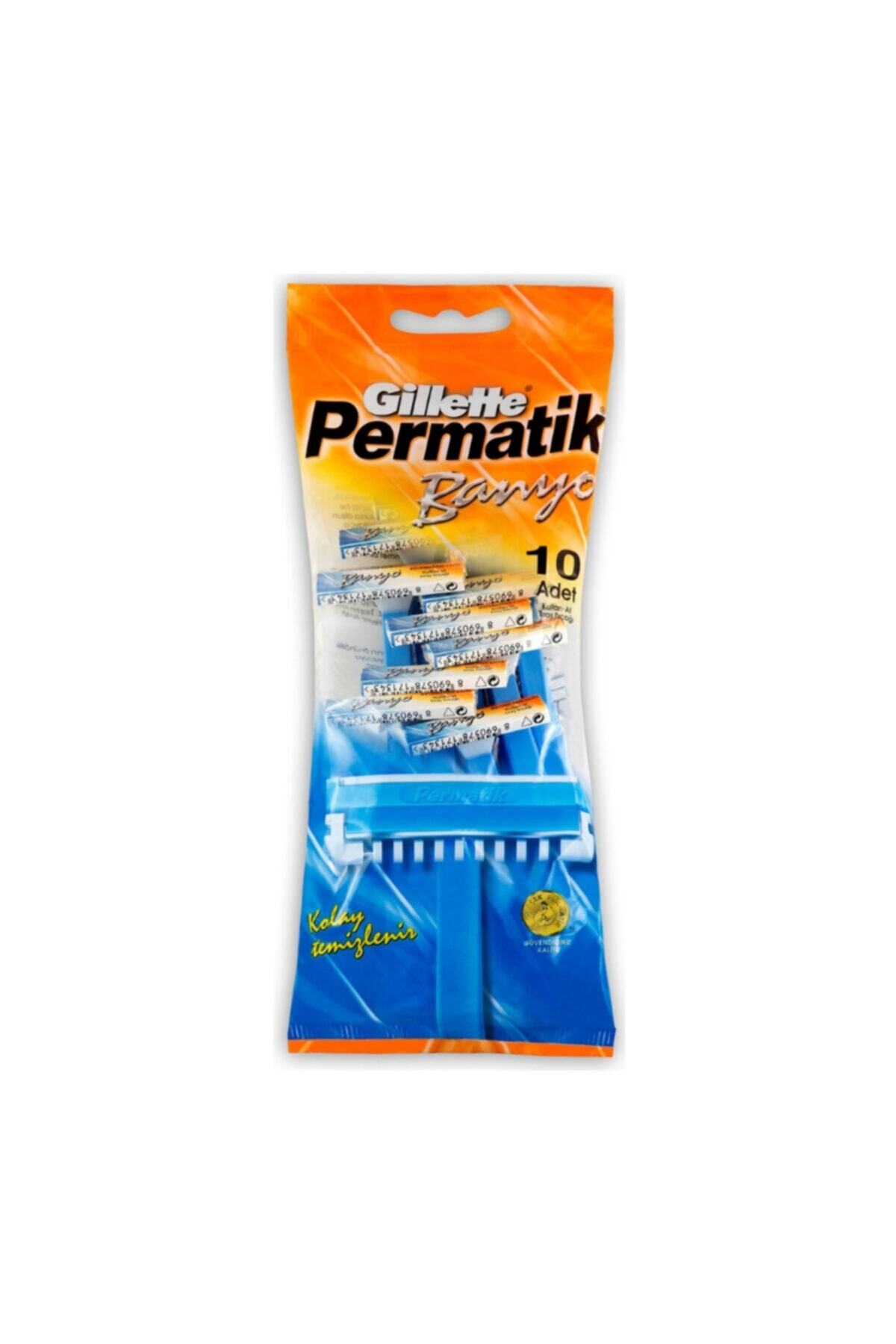 Gillette Permatik Banyo Kullan At Tıraş Bıçağı 10 Lu