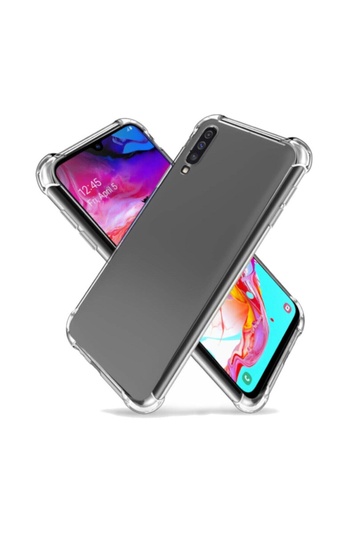 Samsung Galaxy A40 Şeffaf Airbag Antishock Köşe Korumalı Silikon Kılıf