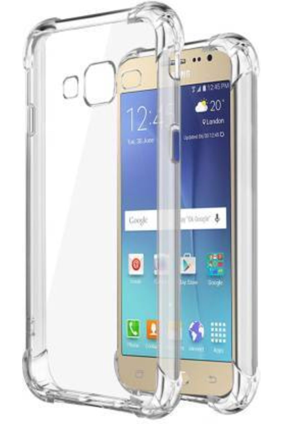 Samsung Galaxy j2 Prime Şeffaf Airbag Antishock Köşe Korumalı Silikon Kılıf