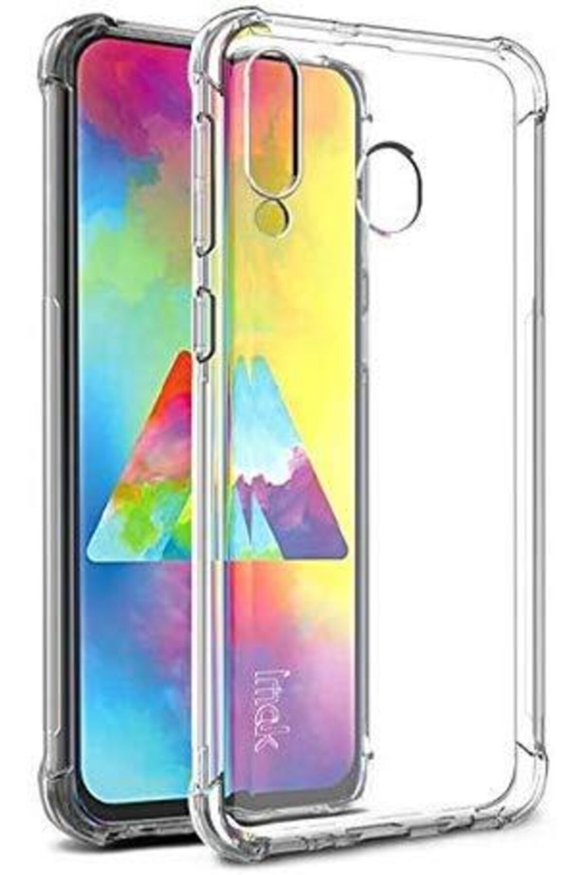 Samsung Galaxy M40 Şeffaf Airbag Antishock Köşe Korumalı Silikon Kılıf