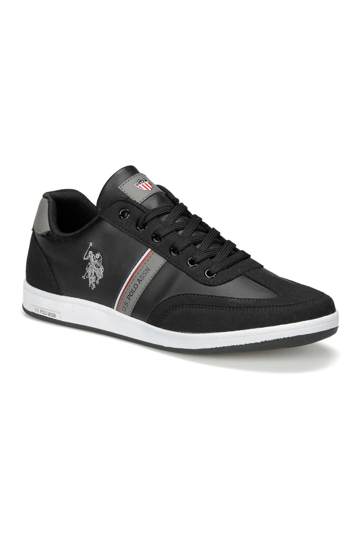 پولو اسن ایالات متحده کفش ورزشی مردانه کارس Wt Black Skin U.S. Polo Assn. یو اس پولو اورجینال - تصویر 1