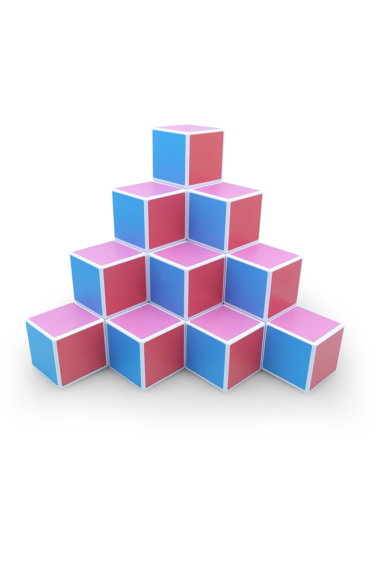 بلوک‌های مغناطیسی رنگارنگ، ۲۵ مکعب، مناسب برای سنین ۱ تا ۶ سال، اسباب‌بازی‌های تقویت‌کننده هوش