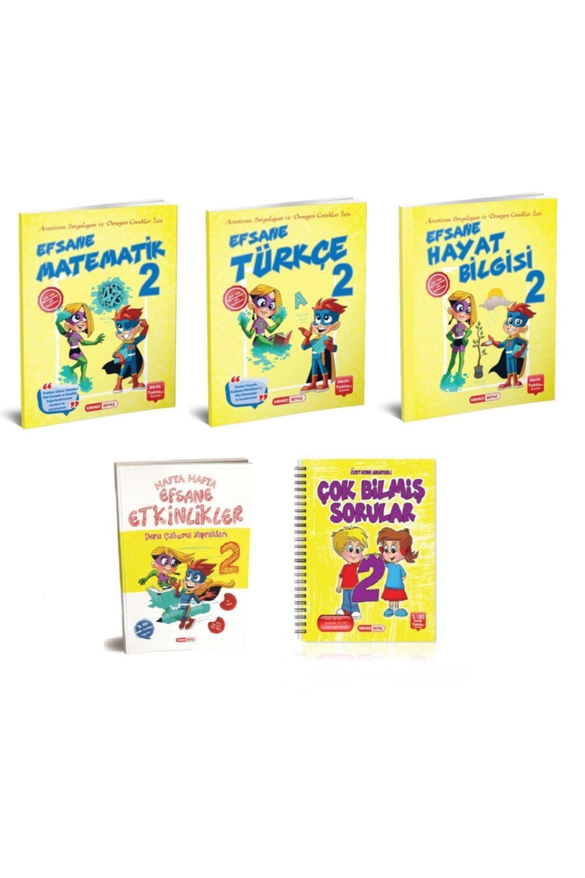 Kirmizi Beyaz Yayinlari Kirmizi Beyaz 2 Sinif Efsane Set Cok Bilmis Sorular Set Fiyatlari Ve Yorumlari En Ucuzu Akakce