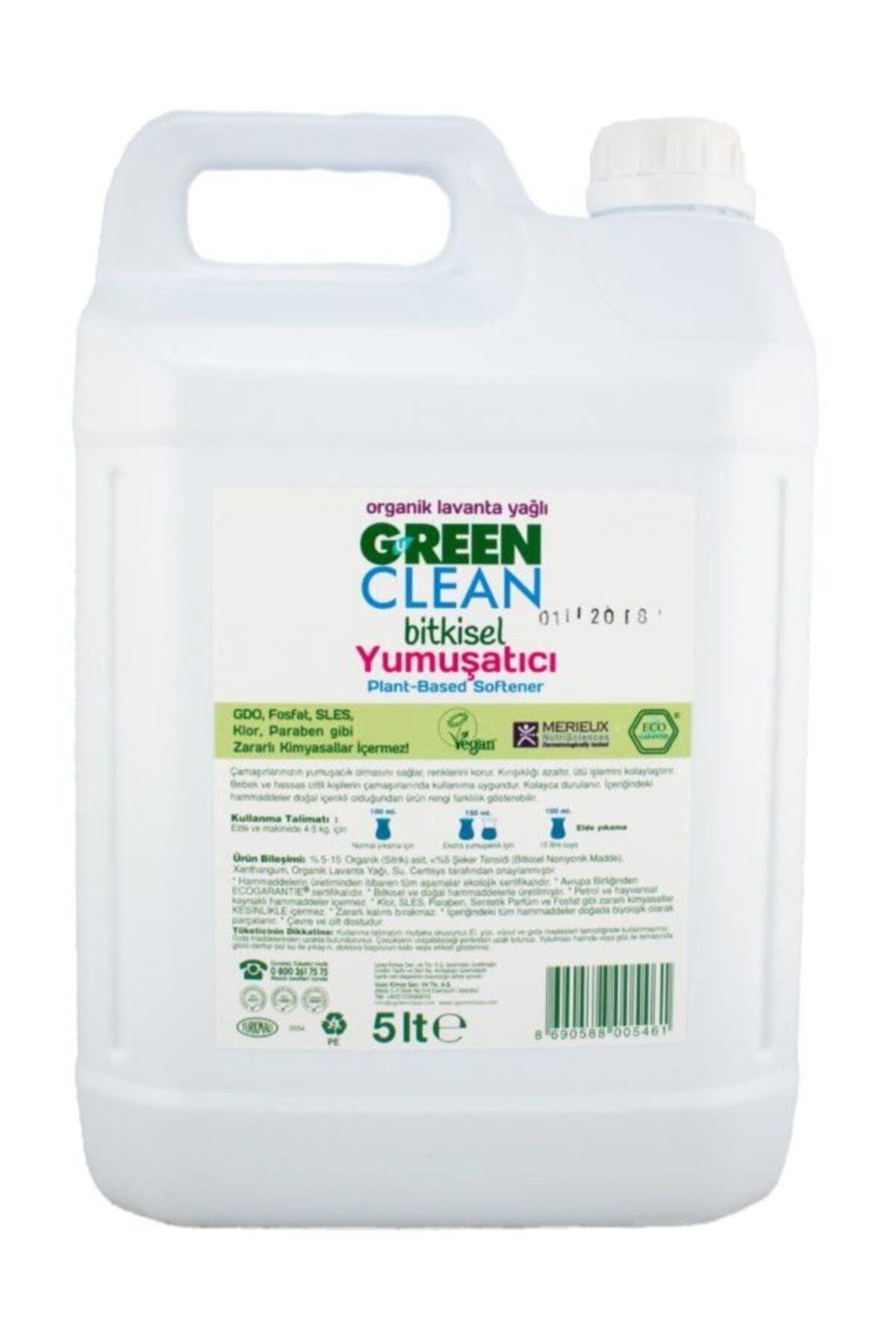 Green Clean Organik Lavanta Yağlı Bitkisel Çamaşır Yumuşatıcı 5000 ml