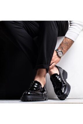 Erkek Siyah Rugan Deri Klasik Ayakkabı IB01050ER.0095_988