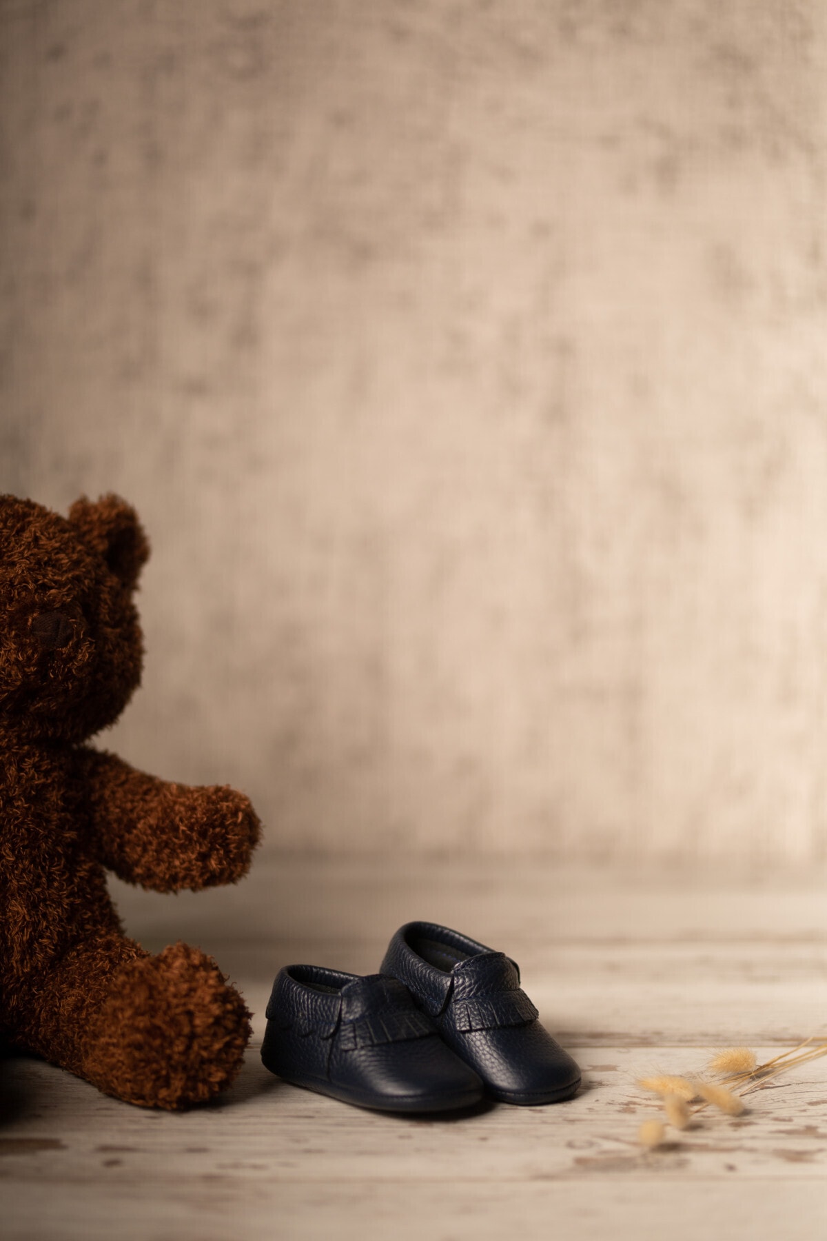 Li Puna Unisex Bebek Lacivert ani Serisi Hakiki Deri İlk Adım Ayakkabısı