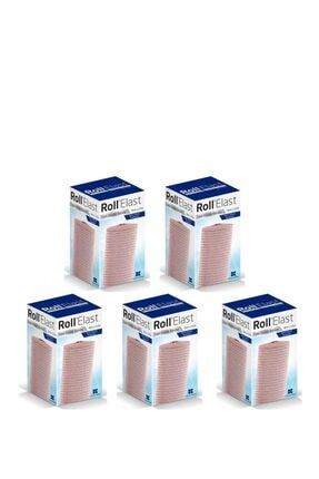 Roll Elast Ten Rengi Tıbbi Elastik Bandaj 8 Cm X 3.5m 5 Adet ROLLELAST5Lİ