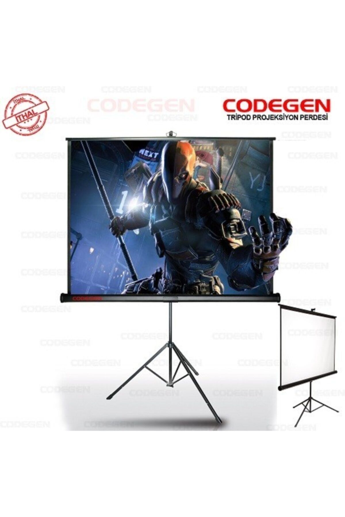 CODEGEN TX20 200x200 Ayaklı Projeksiyon Perdesi