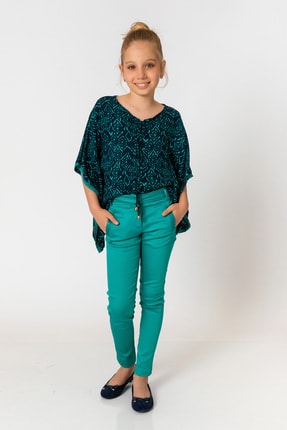 Kız Çocuk Yeşil Bluz 5817