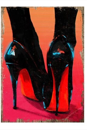 Topuklu Ayakkabılar Art Mdf Poster TBLMGDK22958