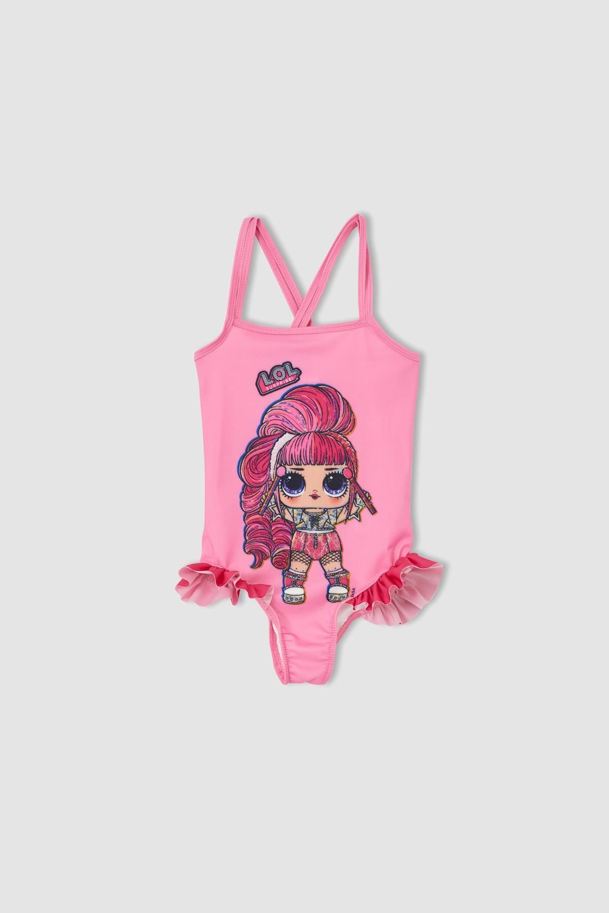 Defacto Girls L.o.l. Surprise Swimsuit Trendyol