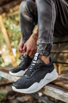 Erkek Sneakers Ayakkabı 606 Siyah (beyaz Taban) XON1606