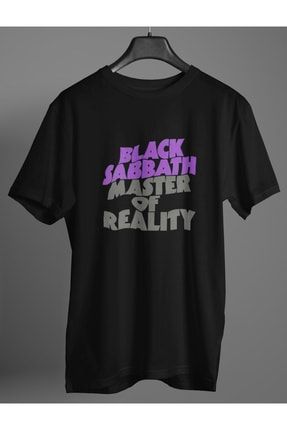 Owersize Tasarım Rock Poster Black Sabbath Baskılı Tişört PLBOSBS004