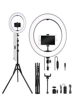 Stüdyo Işığı Tripodlu Telefon Tutucu Stand Selfie Led Işıklı Youtuber Video Çekimi Ring Light TR1