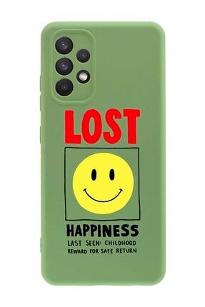 Samsung Galaxy A32 Uyumlu Lansman Lost Smiley Desenli Telefon Kılıfı SAM32LN-278