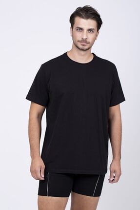 Erkek Siyah 3'lü Süprem T-shirt Fanila 947 ÇK 947 SİYAH 3LÜ