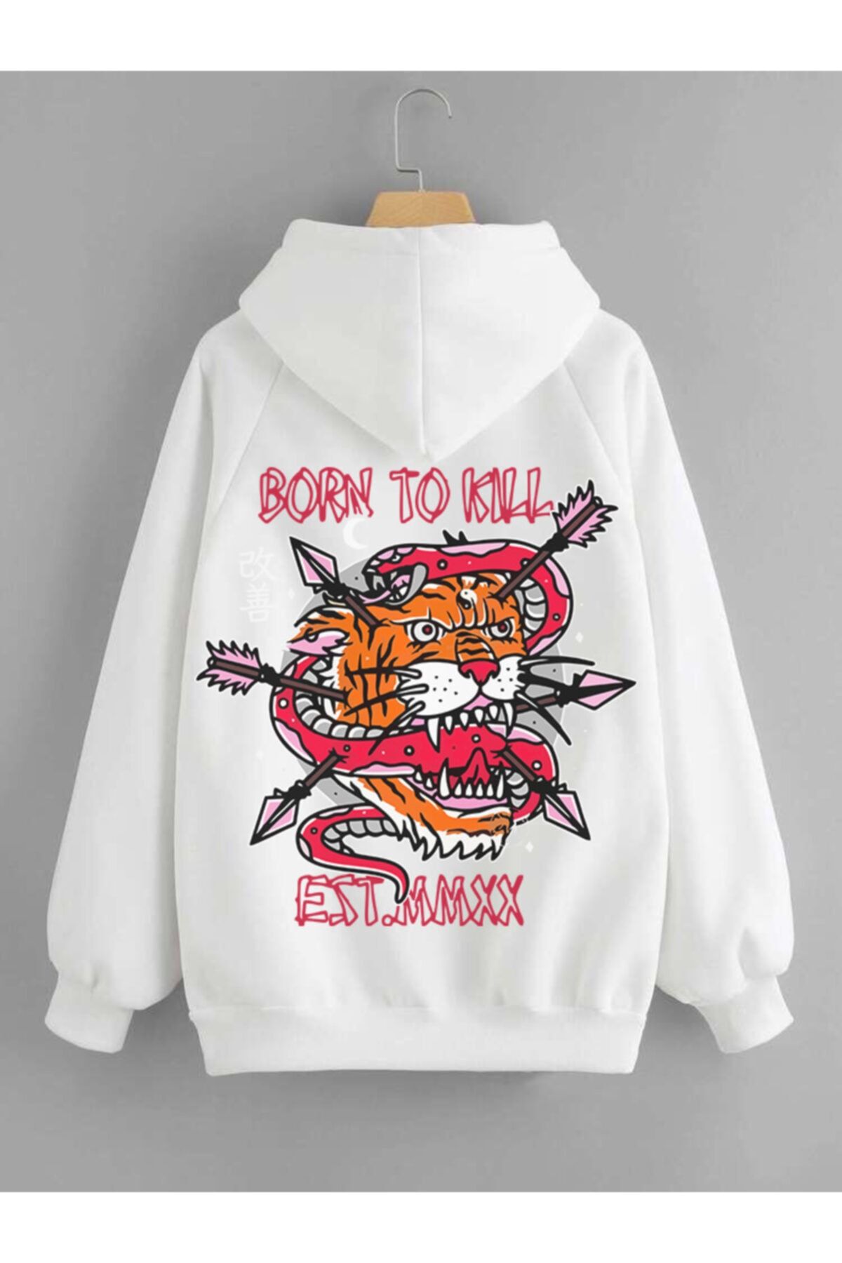 Chinese tiger rose hoodie new arrivals