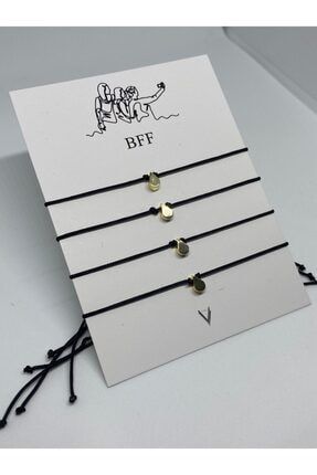 Venüs Damla Şekil ''Bff'' Arkadaş Bilekliği V-00406