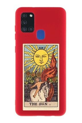 Samsung Galaxy A21s Lansman The Sun Desenli Telefon Kılıfı SAMA21SLN-136