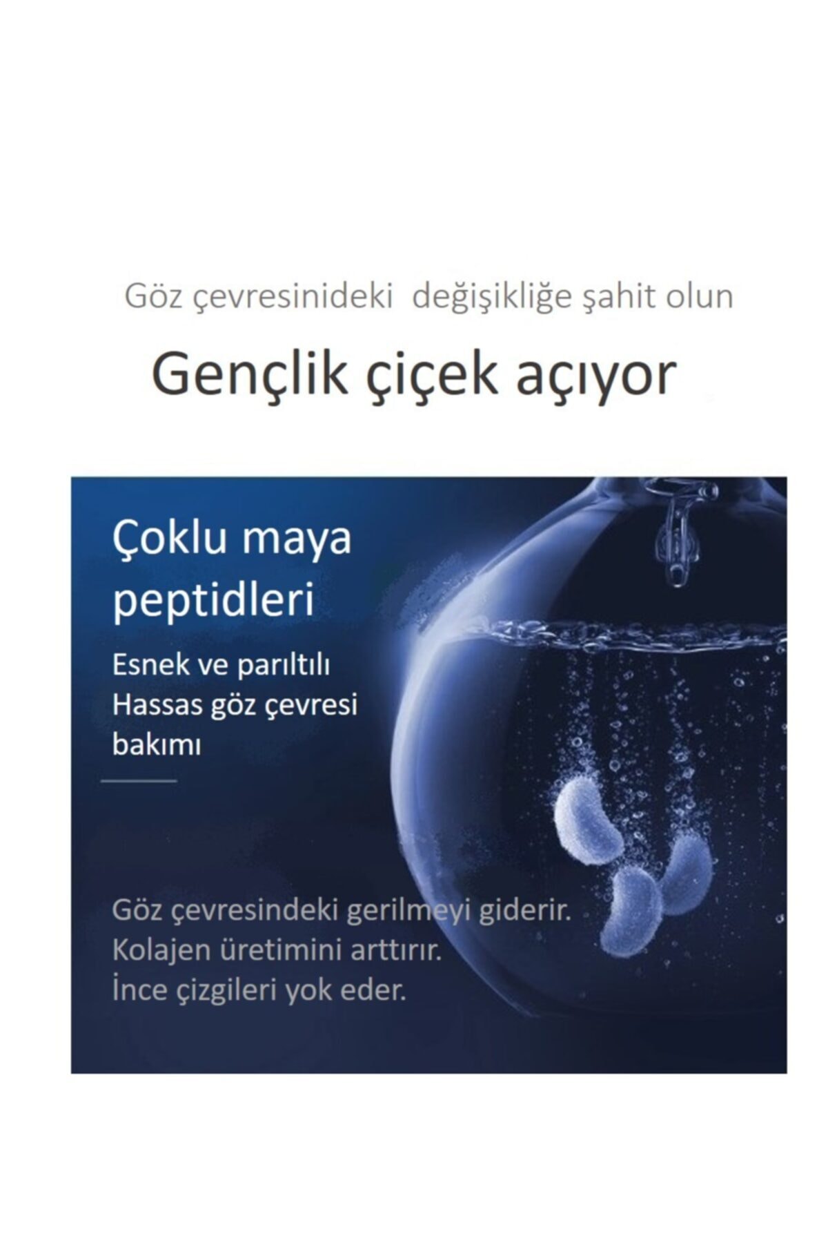 Titreşimli Kırmızı Led Masajlı Arbutin Hyalüronik Asit ve Polipeptitli Göz Kremi 30 Gr — MIN154 — تصویر 6 از 8