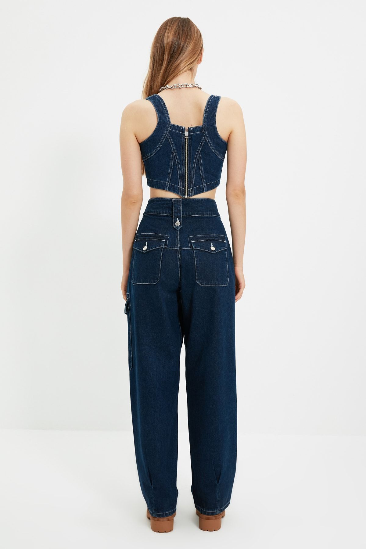 Buy Trendyol Dark Blue Jeans 2024 Online